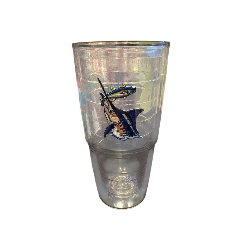 Tervis Guy Harvey Real Marlin Emblem plastic insulated Tumbler 24Oz‎ No lid